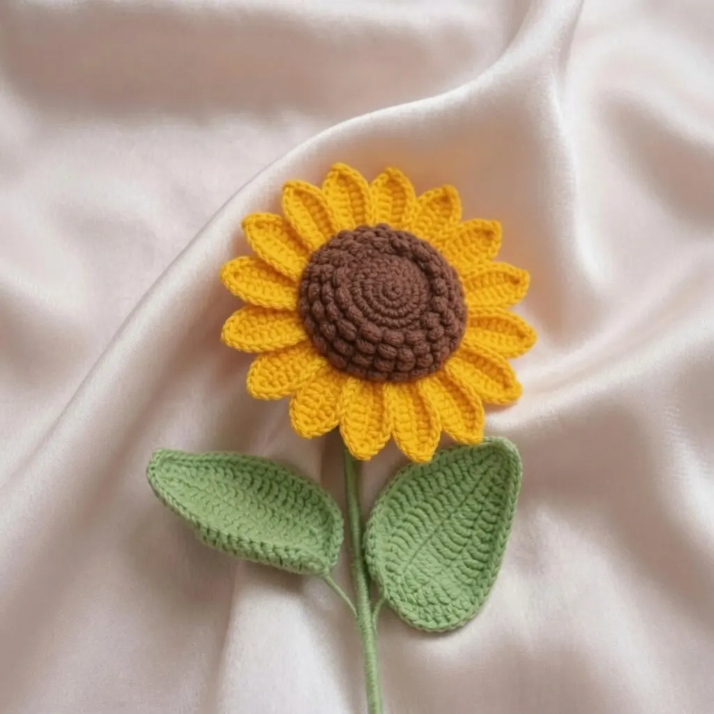 Classic Crochet Sunflower
